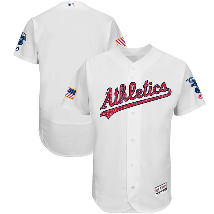 Athletics White 2018 Stars & Stripes Flexbase Jersey Dzhi,We sell and wholesale Athletics White 2018 Stars & Stripes Flexbase Jersey Dzhi on line form chian!